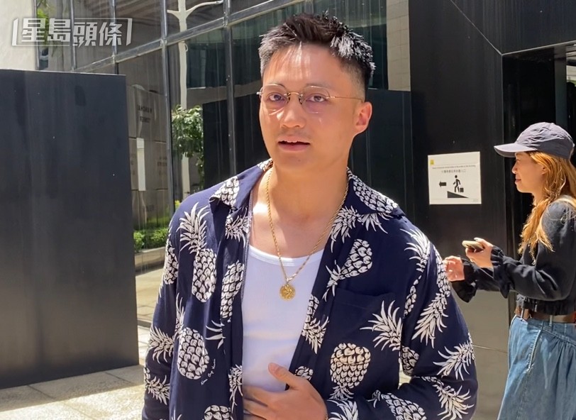 李予信到庭旁聽。雷璟怡攝 李予信到庭旁聽。雷璟怡攝