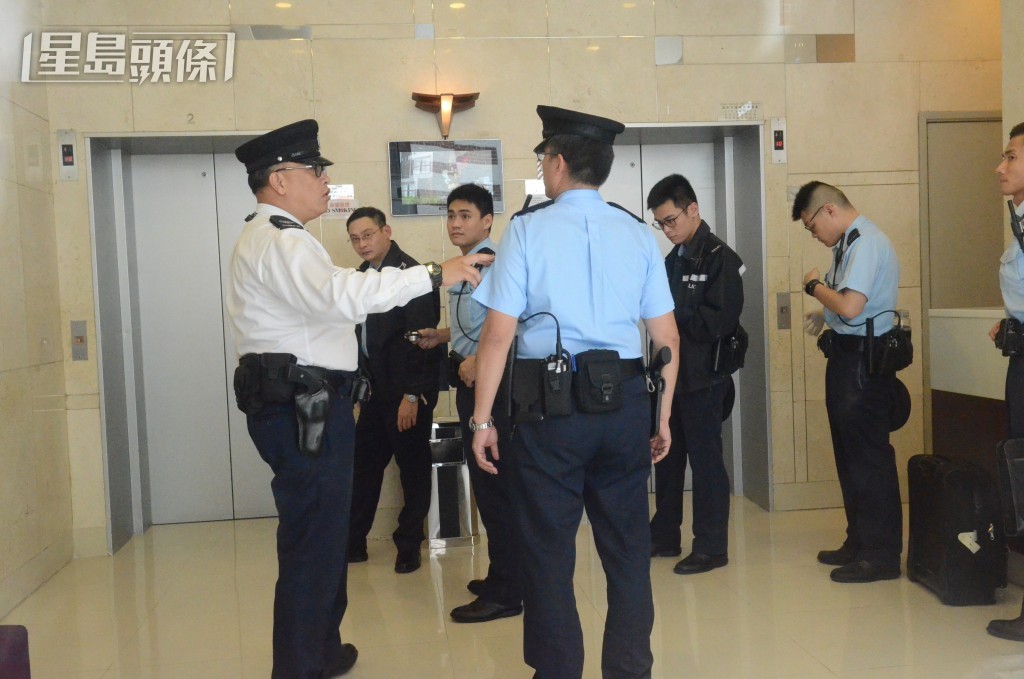 當日警員到場調查的情況。資料圖片