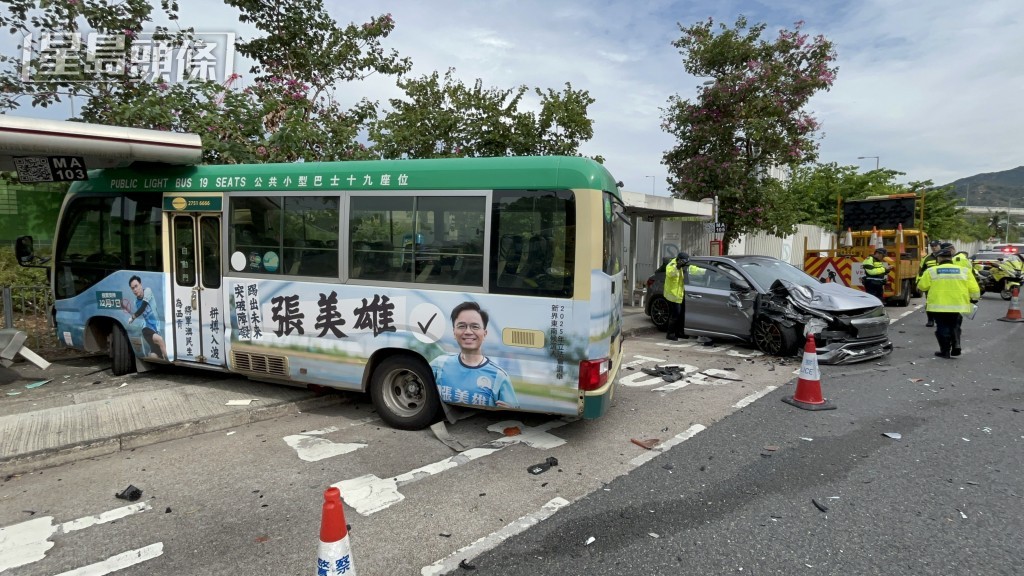 車禍造成6名乘客受傷。