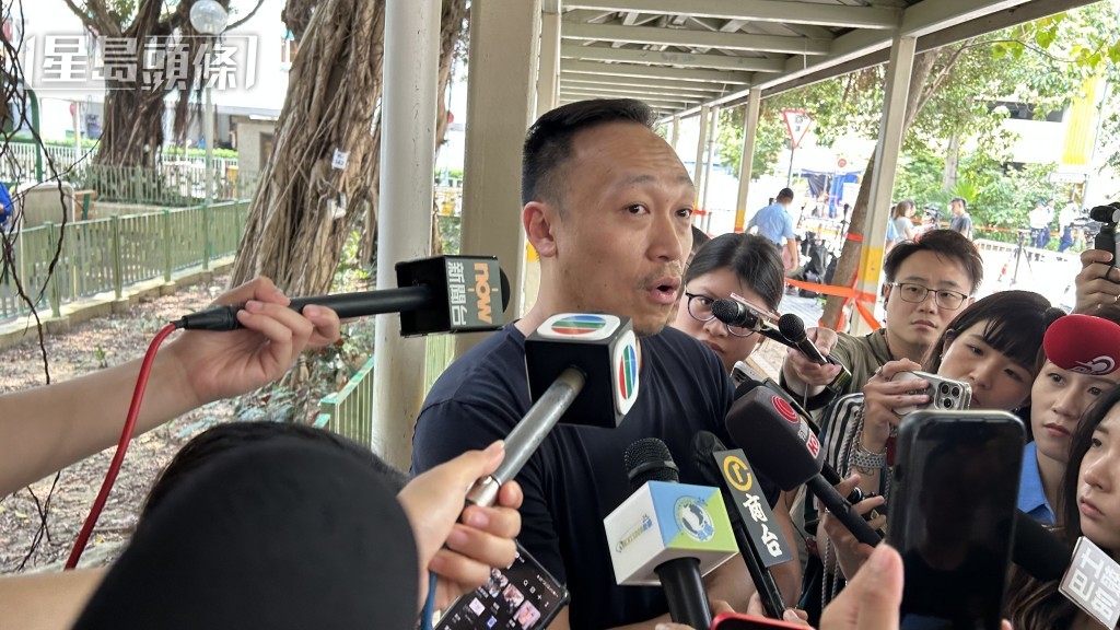 林先生指其父母單位損毀不嚴重，感覺「好彩」。