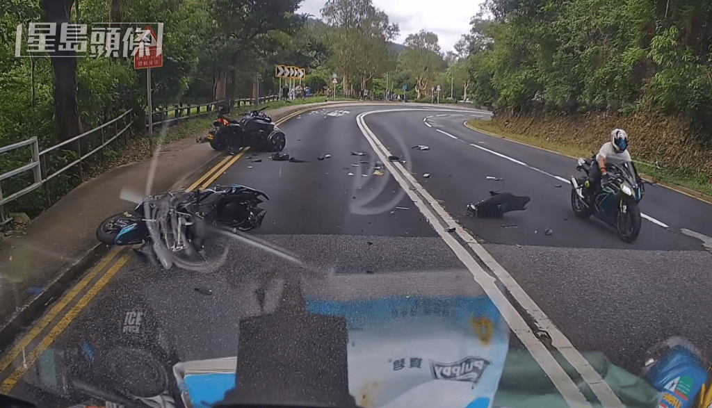 大埔公路發生奪命交通意外。fb：車cam L（香港群組）