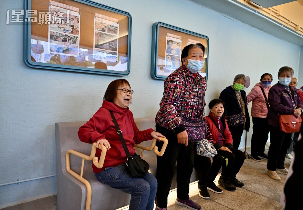 翻新後的啟樂樓一樓社區生活走廊。