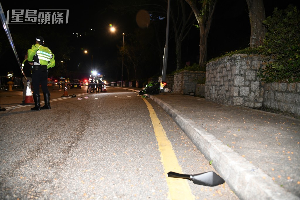 警員在場調查。黎志偉攝 警員在場調查。黎志偉攝