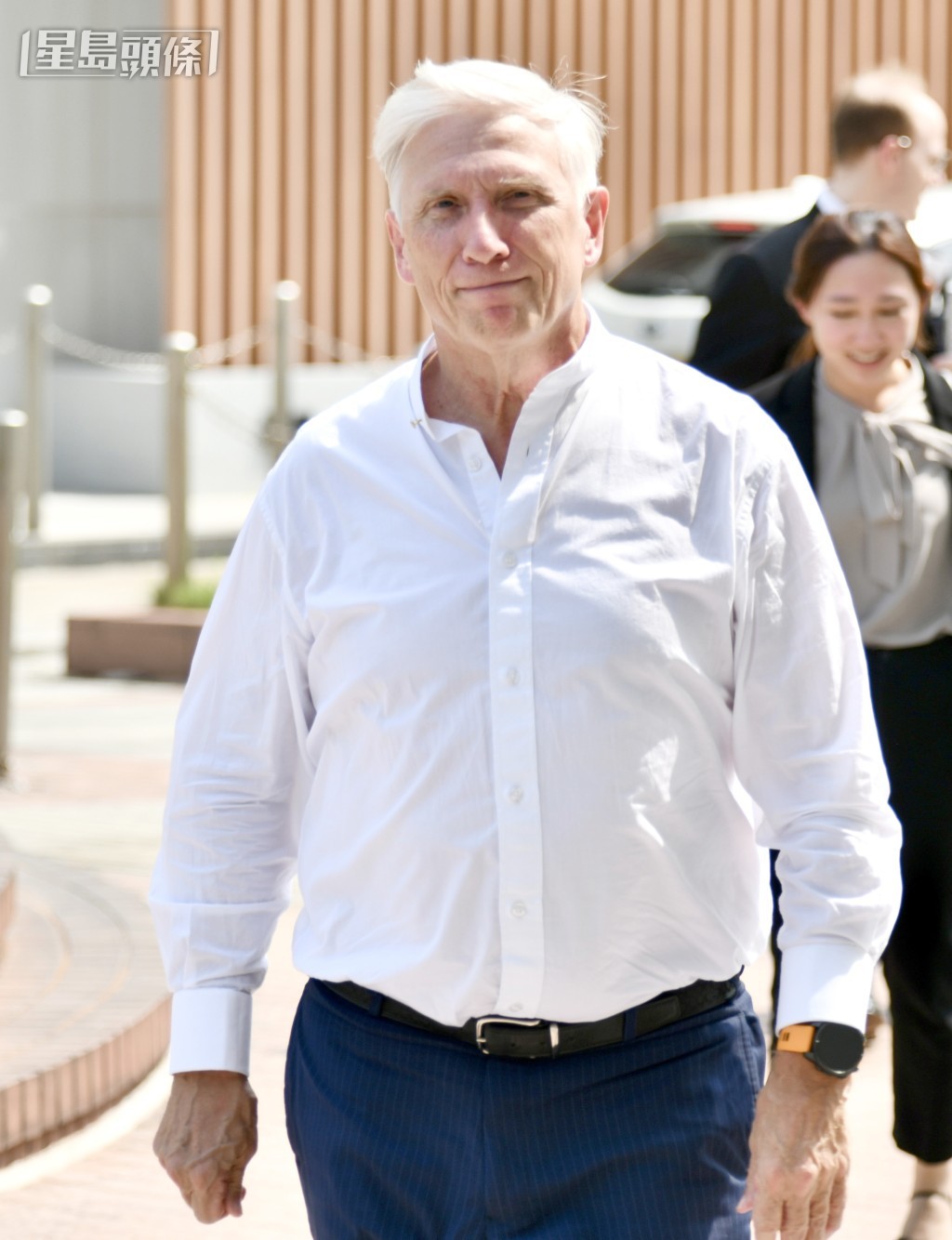 代表鄺港傑的大律師Trevor Beel。資料圖片 代表鄺港傑的大律師Trevor Beel。資料圖片