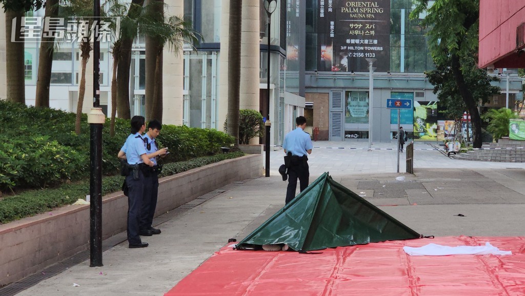 男子墮地死亡。黎志偉攝