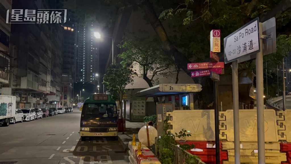 警方在沙埔道發現可疑車輛。蔡楚輝攝