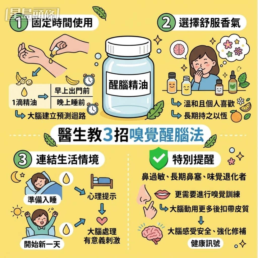  醫生教3招嗅覺醒腦法