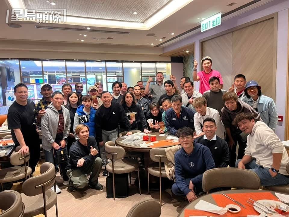 巫偉傑先後宴請沙田馬房(圖) 和從化馬房一眾員工晚餐。 巫偉傑先後宴請沙田馬房(圖) 和從化馬房一眾員工晚餐。