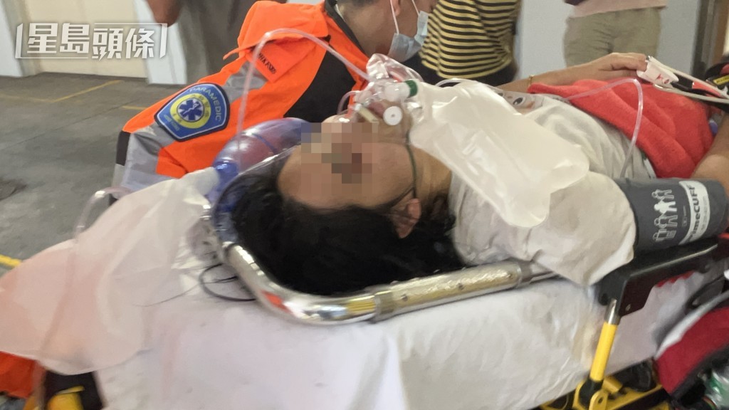 傷者由救護車送院。蔡楚輝攝