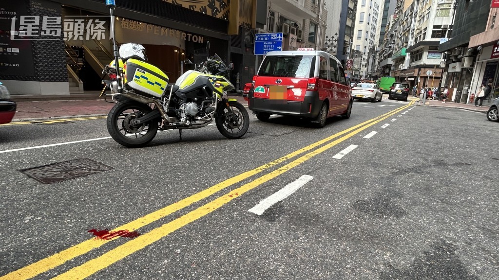 警員在場調查。蔡楚輝攝