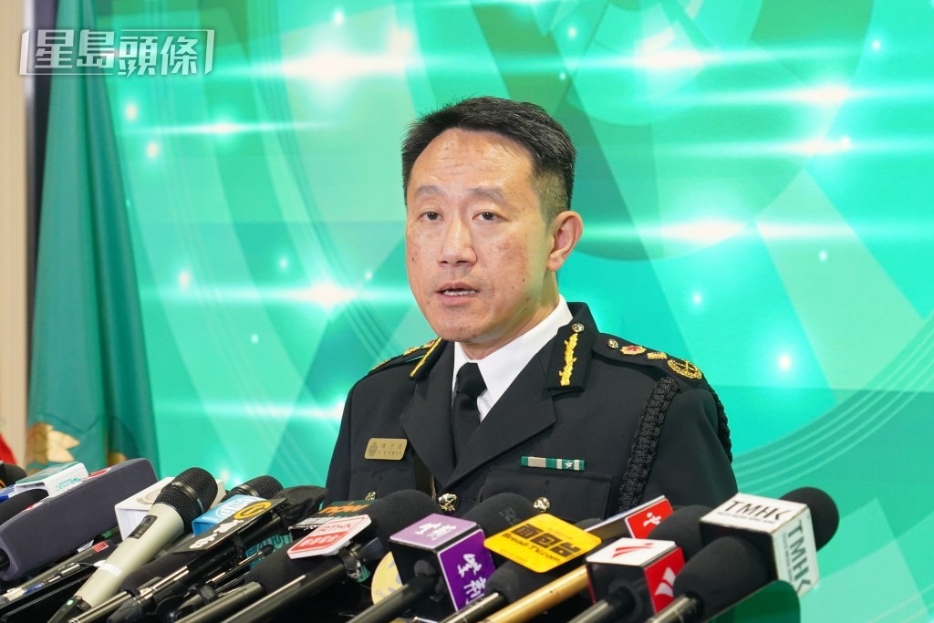 海关关长陈子达表示感谢中央政府的任命。叶伟豪摄 海关关长陈子达表示感谢中央政府的任命。叶伟豪摄