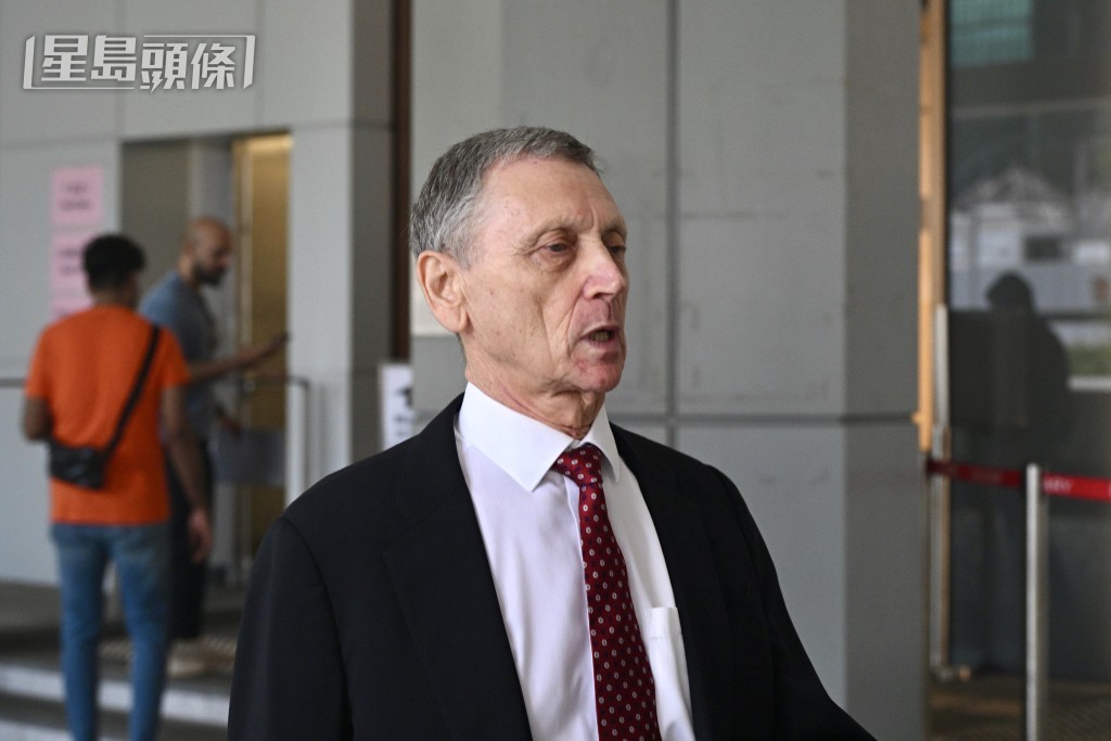 被告方資深大律師鍾偉滔( Victor Joffe ) 。蘇正謙攝 被告方資深大律師鍾偉滔( Victor Joffe ) 。蘇正謙攝