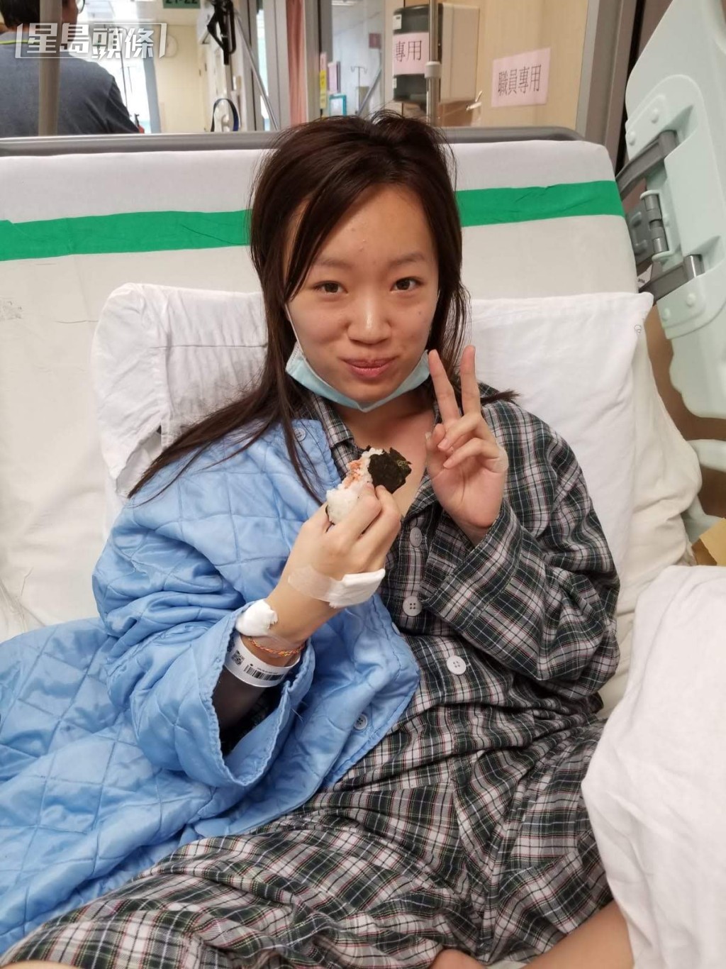 Ina再進深切治療部(ICU)作進一步治療。(受訪者提供) Ina再進深切治療部(ICU)作進一步治療。(受訪者提供)