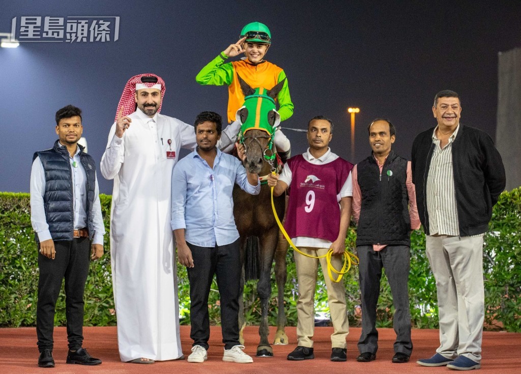 前騎師李格力的長子李國銘，早前在卡塔爾贏出四場頭馬。