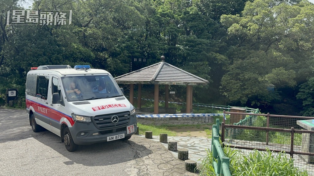 警方封鎖現場。 警方封鎖現場。