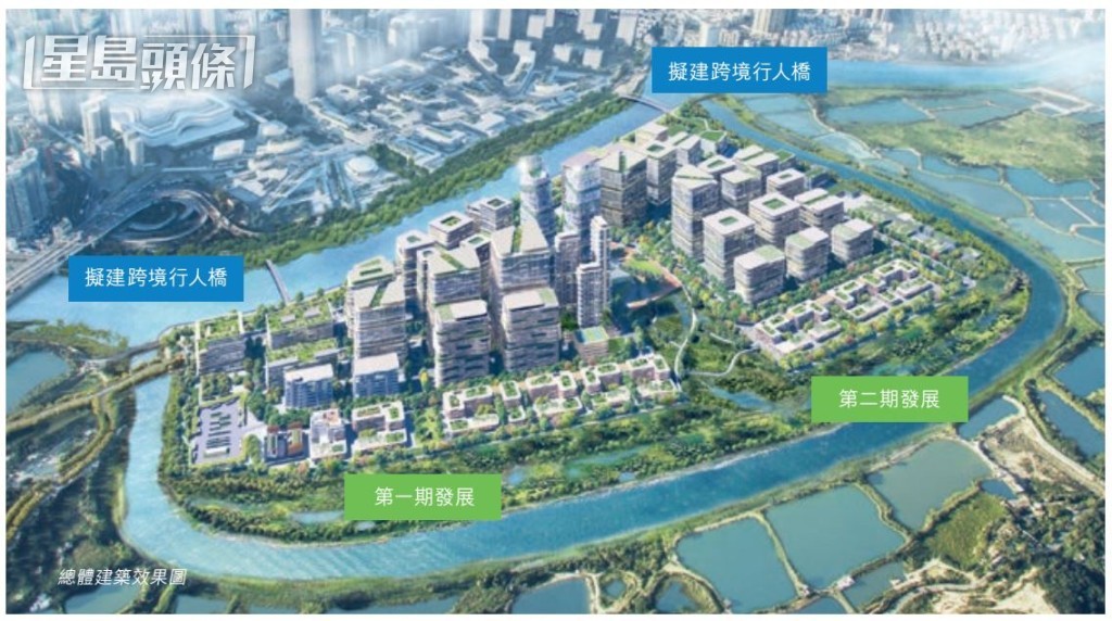 河套香港園區位處香港北部河套地區，毗鄰落馬洲支線口岸及落馬洲口岸。河套深港科技創新合作區香港園區發展綱要截圖