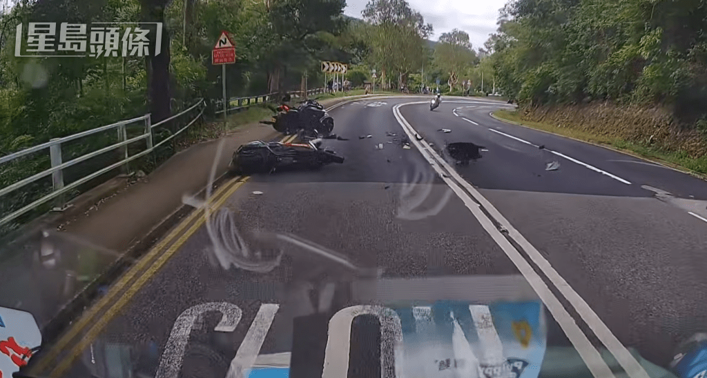 大埔公路發生奪命交通意外。fb：車cam L（香港群組）