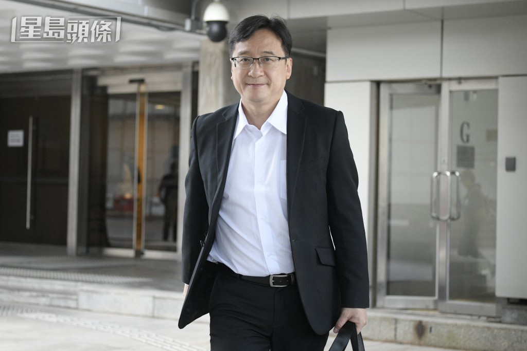 律師會會長陳澤銘在儀式上致辭。陳浩元攝