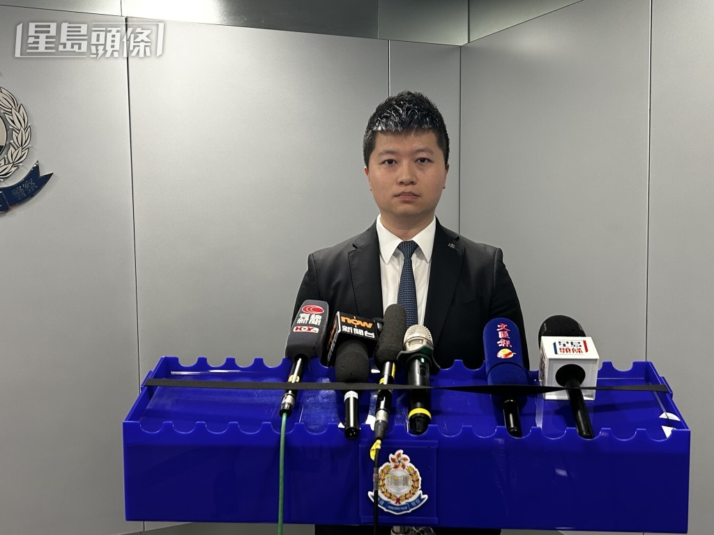 毒品调查科行动组高级督察邓骏颖。