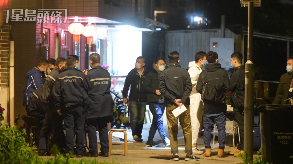 案件發生後,警方到場搜證調查。資料圖片 案件發生後,警方到場搜證調查。資料圖片
