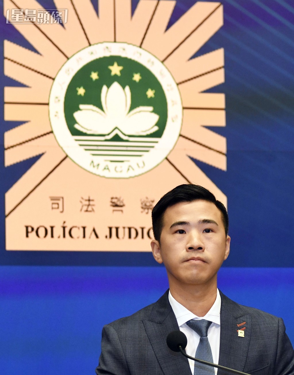 澳門司法警察局反詐騙協調中心負責人張遠鴻。何君健攝 澳門司法警察局反詐騙協調中心負責人張遠鴻。何君健攝