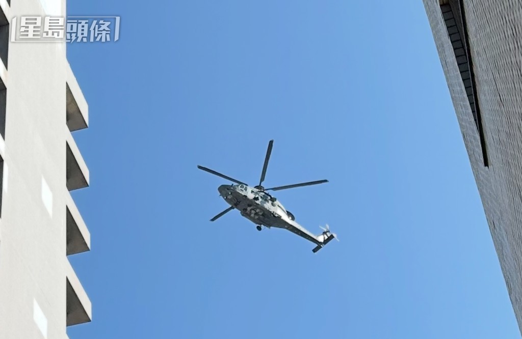 直升機將傷者送院。