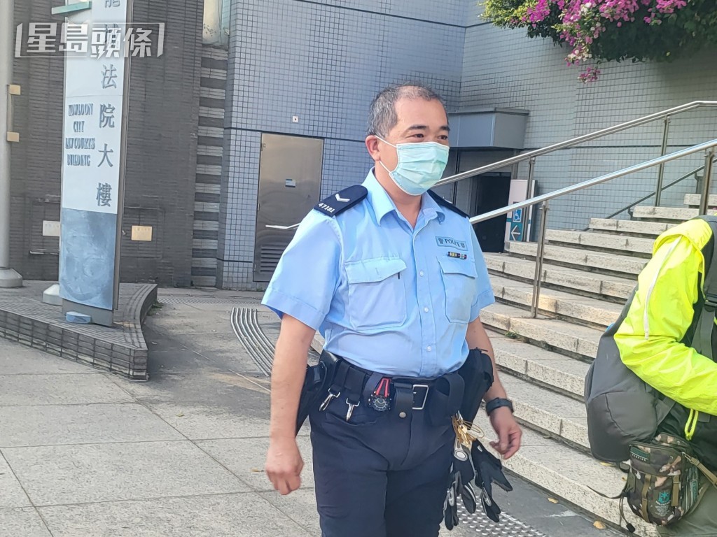 警員楊鎮陞。王仁昌攝