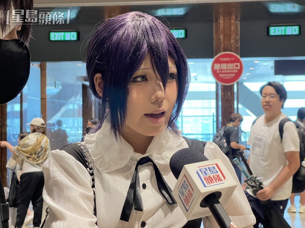 阿晴扮演《鏈鋸人》中的「蕾潔」。陳浩元攝 阿晴扮演《鏈鋸人》中的「蕾潔」。陳浩元攝