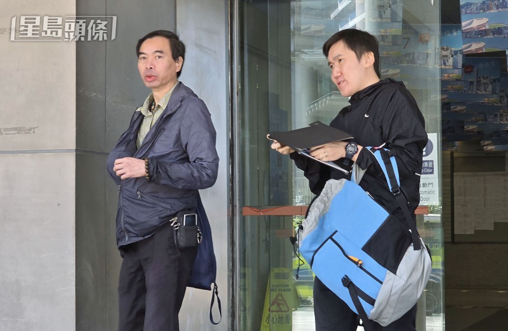 電車公司培訓主任姚貴安(左)和電車工程師林航麟(右)。王仁昌攝 電車公司培訓主任姚貴安(左)和電車工程師林航麟(右)。王仁昌攝