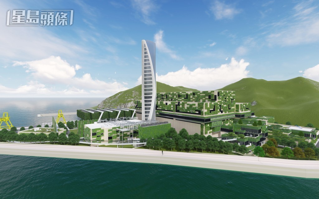 全速興建中的I·PARK1，將於2025年投入服務。（環境局提供）