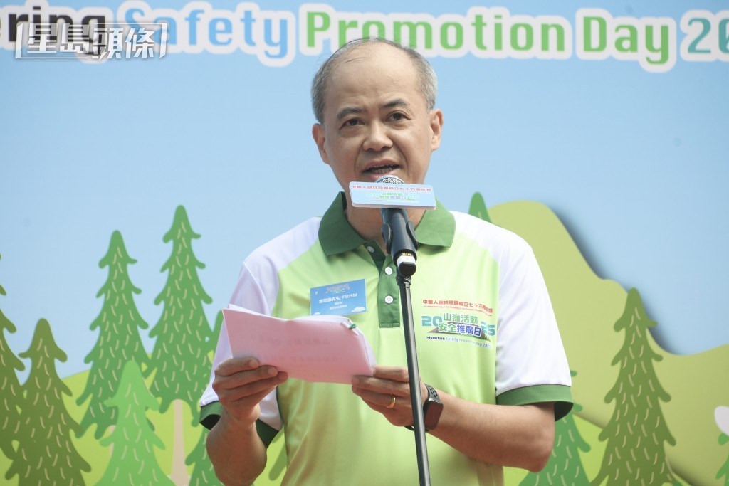 梁冠康指,近年整體山嶺搜救個案數字上升。 梁冠康指,近年整體山嶺搜救個案數字上升。