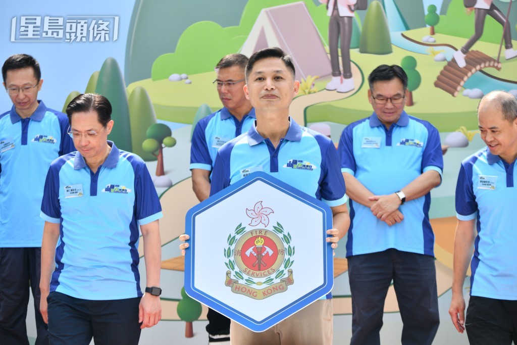 消防處處長楊恩健出席民安隊舉辦「山嶺活動安全推廣日」開幕典禮。盧江球攝