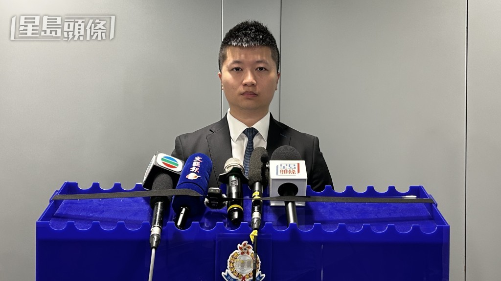 警方毒品調查科高級督察鄧駿穎。蔡楚輝攝 警方毒品調查科高級督察鄧駿穎。蔡楚輝攝