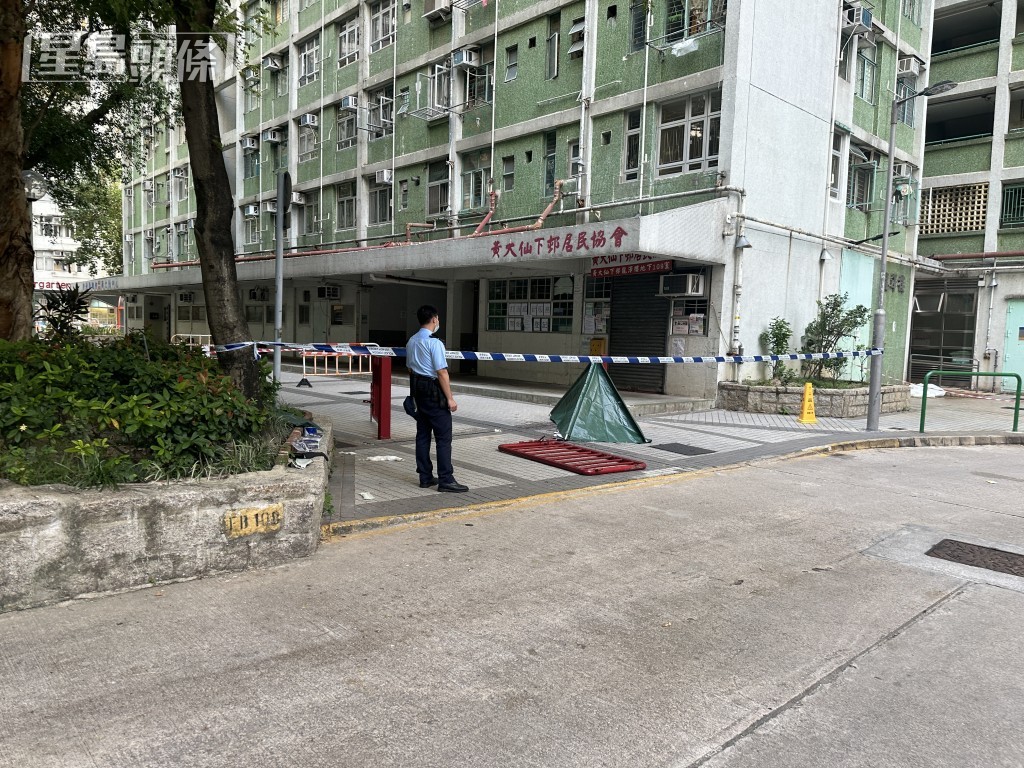 警在場調查。梁國峰攝 警在場調查。梁國峰攝