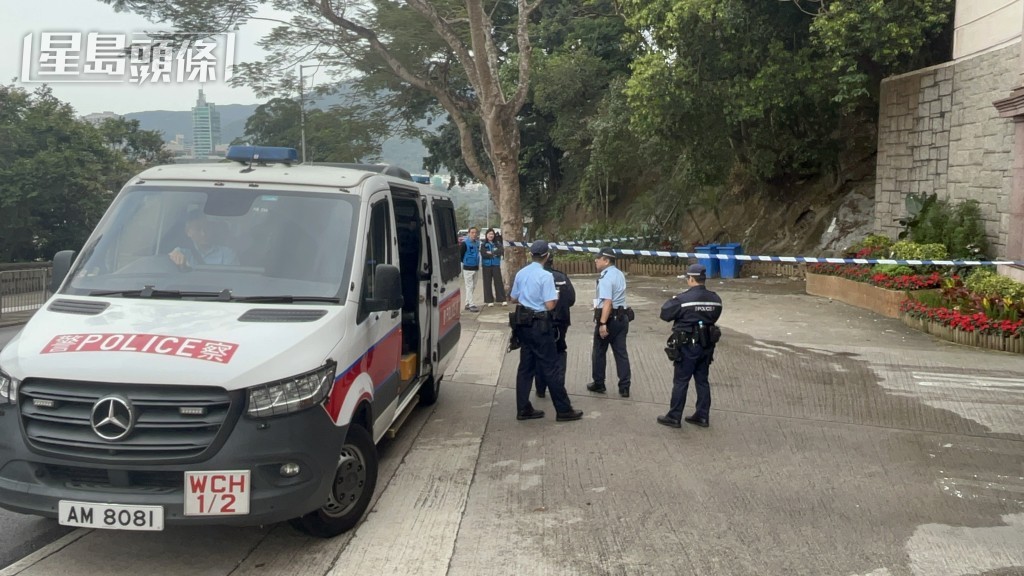 警方圍封現場，防止有人走近。