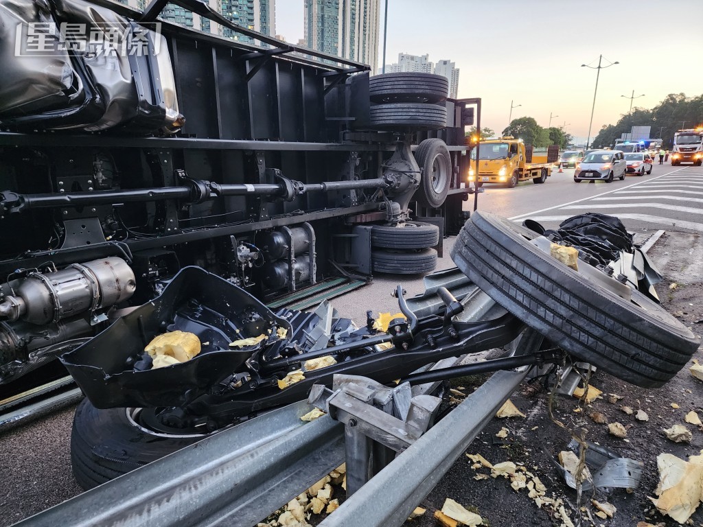 車輪飛脫。黎志偉攝 車輪飛脫。黎志偉攝