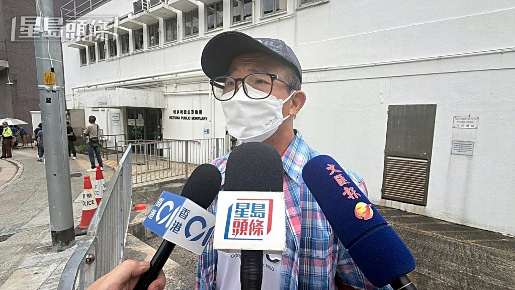 梅啟明表示,母親去得安詳。梁國峰攝 梅啟明表示,母親去得安詳。梁國峰攝