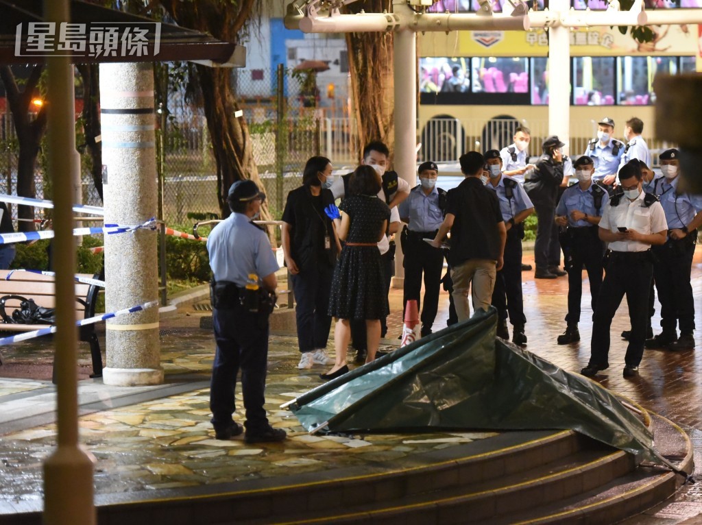 事發於屯門豐景園輕鐵站附近海珠路遊樂場內涼亭。資料圖片