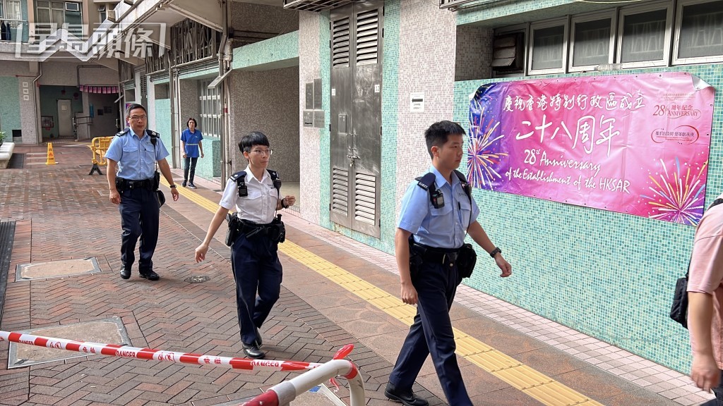 警員到場調查。黎志偉攝