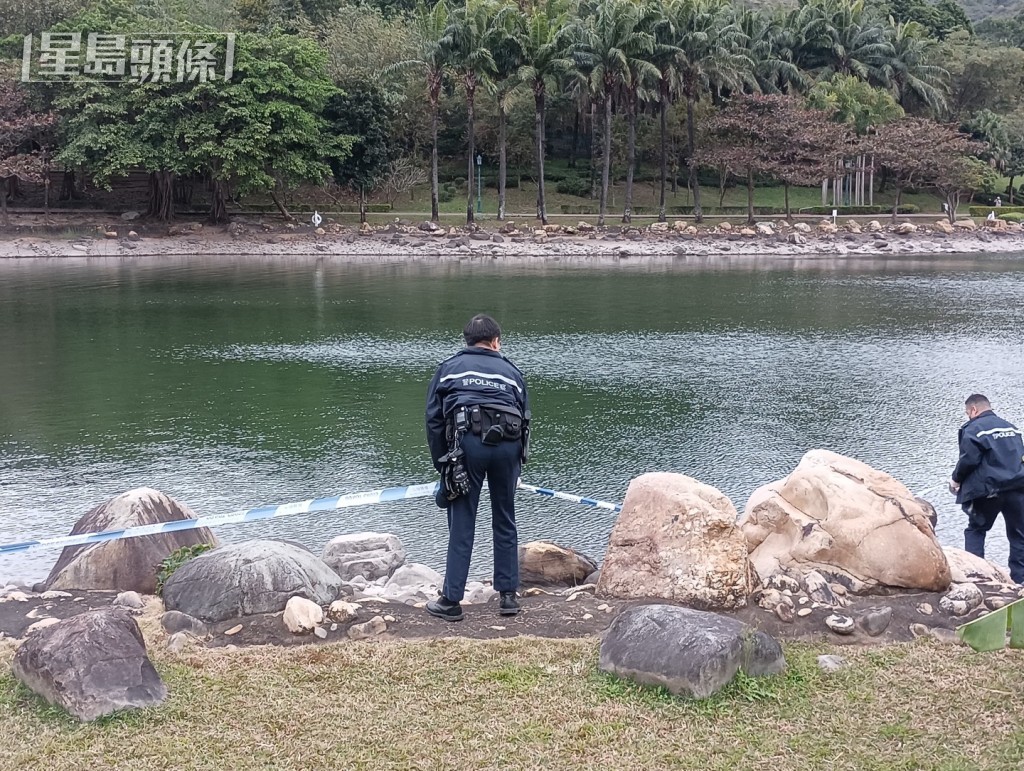 警方封鎖現場調查。徐裕民攝