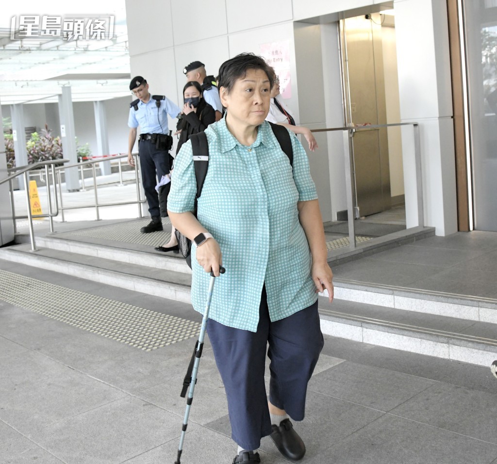 原告之一、死者勞笑鳳長女麥銀娣。資料圖片 原告之一、死者勞笑鳳長女麥銀娣。資料圖片