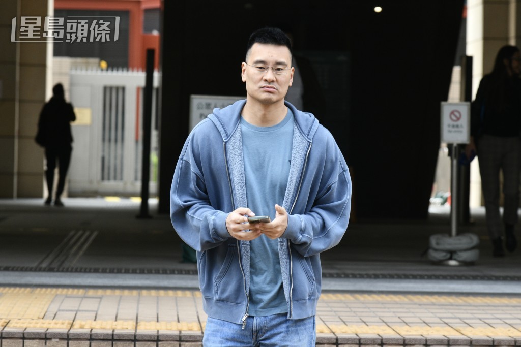 黎智英兒子。盧江球攝 黎智英兒子。盧江球攝