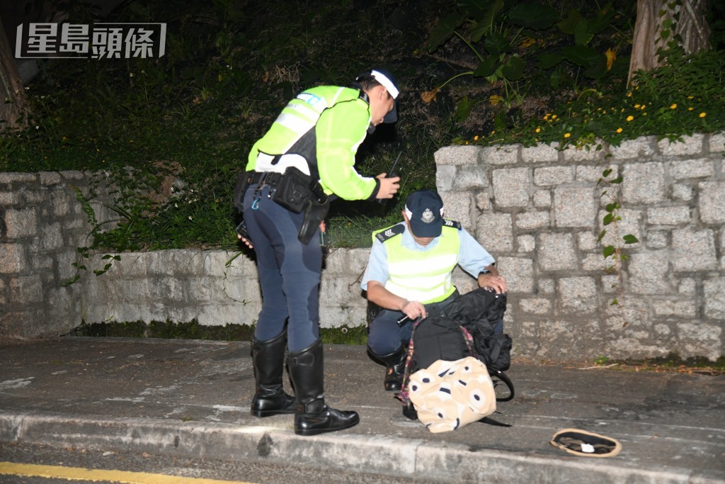 警員到場調查。黎志偉攝 警員到場調查。黎志偉攝