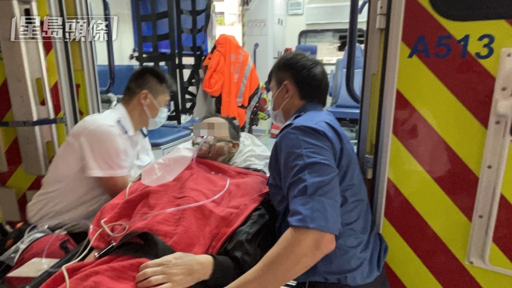 事主獲救送院。蔡楚輝攝