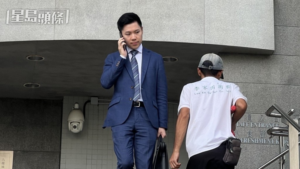 李天耀(穿西裝者)庭上指認各被告,並稱遭他們射水。房伊媚攝 李天耀(穿西裝者)庭上指認各被告,並稱遭他們射水。房伊媚攝