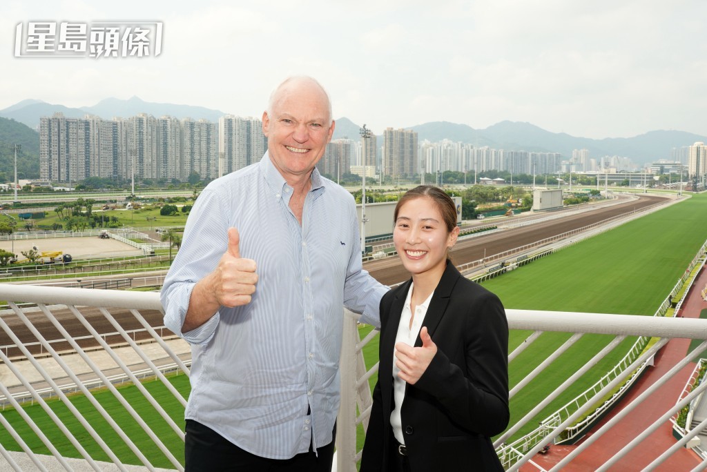 賀賢 (左) 相信黃寶妮 (右) 可在香港馬壇站穩陣腳。 賀賢 (左) 相信黃寶妮 (右) 可在香港馬壇站穩陣腳。