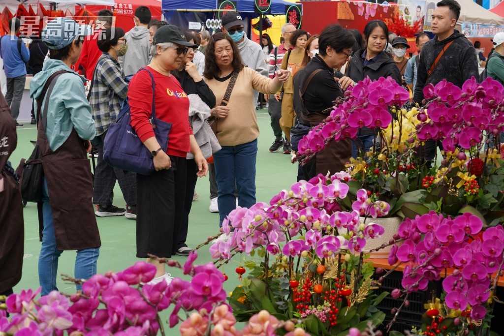 花檔指今年人流較往年多。