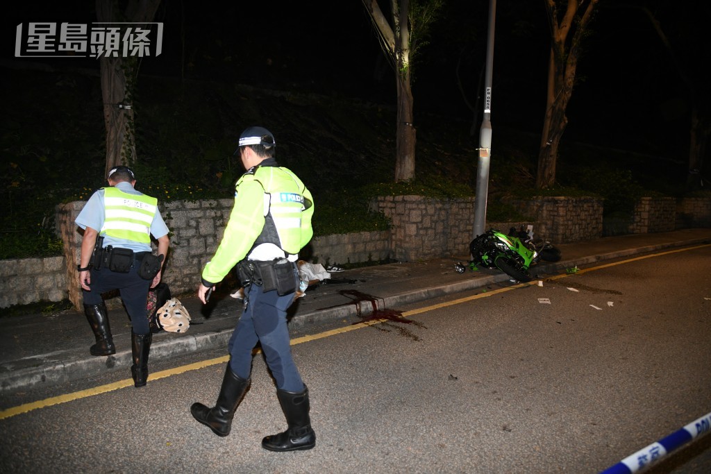 警員在場調查。黎志偉攝 警員在場調查。黎志偉攝
