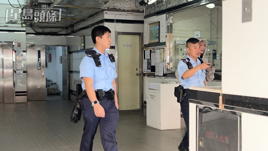警員在場調查。蔡楚輝攝