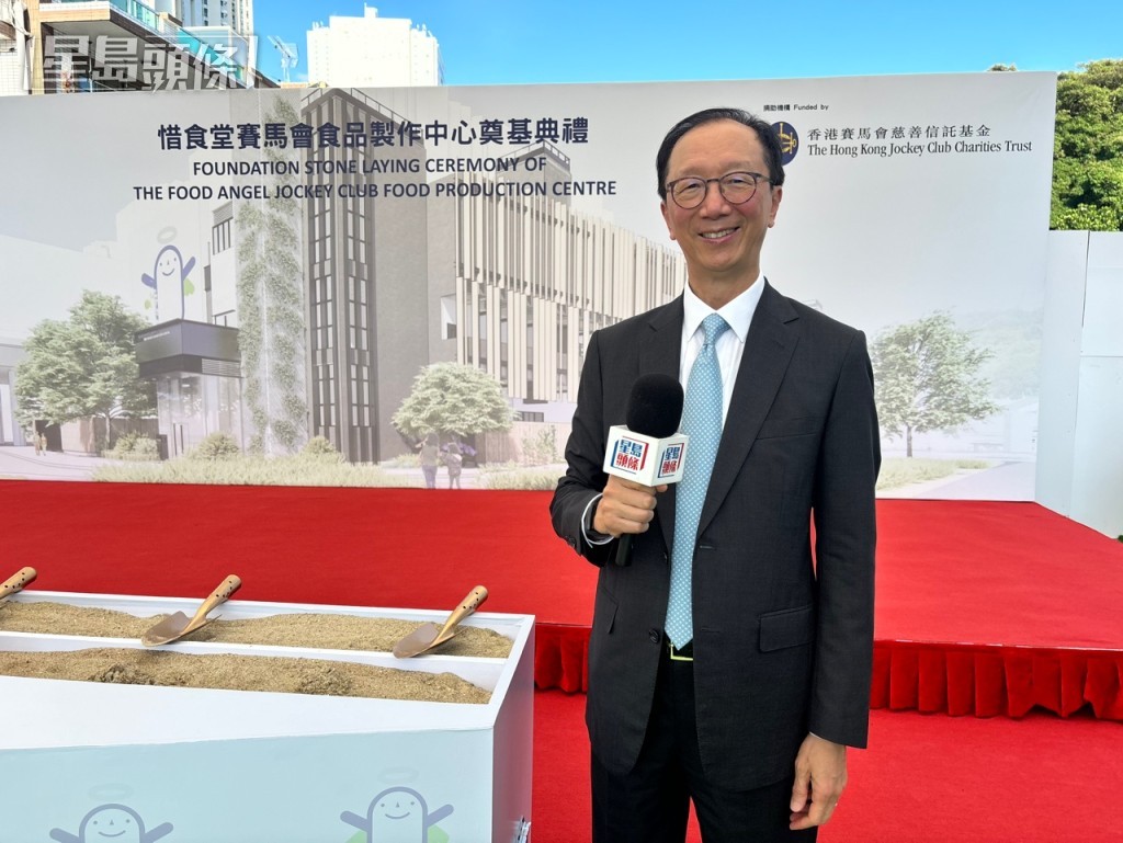 惜食堂主席梁錦松指中心於2025年上旬落成後，可望逐步增至每日生產4萬份膳食。脫芷晴攝